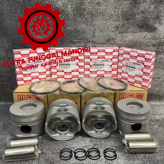 Liner kit NKR66 NEW  / Paket komplit Piston baja + Ring piston STD 1SET/2 macam (Ring/Piston Serong)