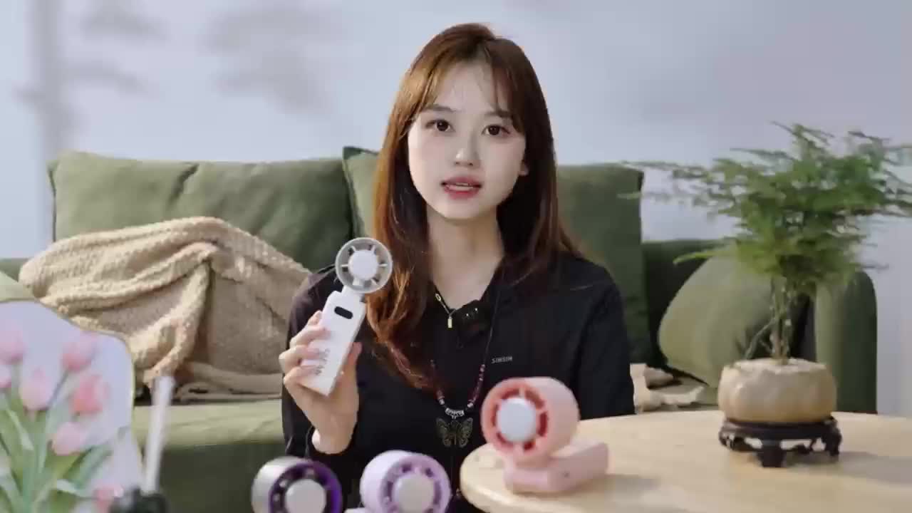 [24H Ship] Kipas Pendingin Portabel| Baterai 8000mAh dengan Daya Tahan Hingga 16Jam| 199 Tingkat Kecepatan Angin + Lipat 135°| 3 Mode Penggunaan| Hadiah Tali Gantung