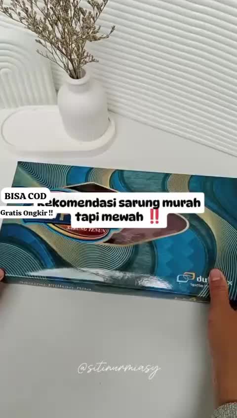 COD Kain Sarung Sapphire Polos Tumpal / Kain Sarung Original Terlaris.