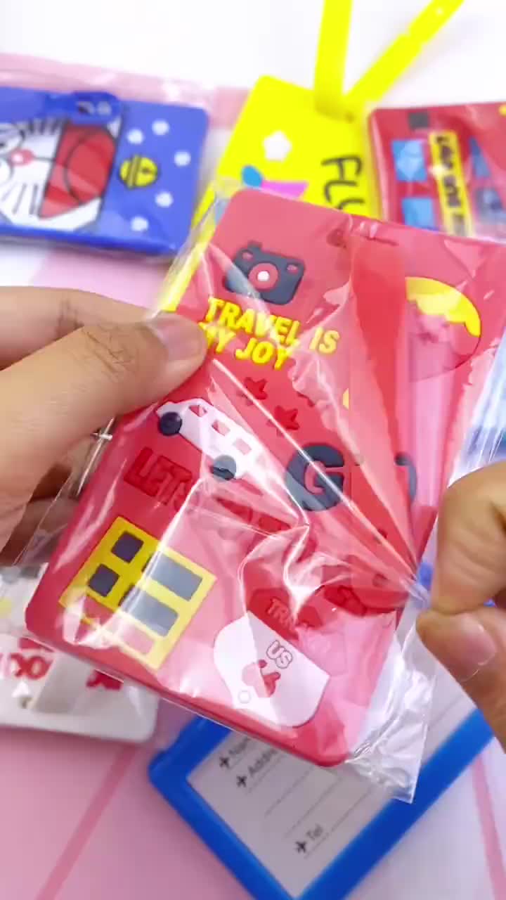 BISA COD (YBL) Name Tag Gantungan Koper Motif Lucu Bahan Silikon ID Address Travel Penanda Koper Motif Kartun Name Tag Penanda Koper Aksesoris Travel Aesthetic (BELI LOKAL)