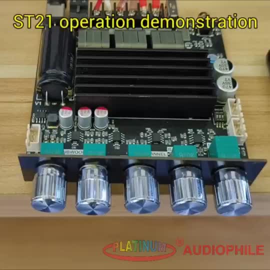 【COD】TPA3221 Amplifier 2.1 CH Bluetooth Hifi Stereo Class D 100W + 100W + 200W ZK-ST21