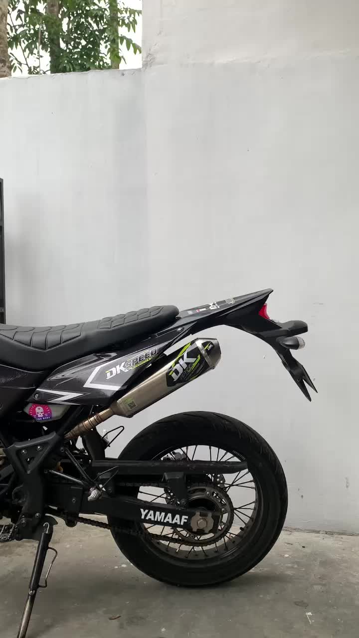 KNALPOT KLX CRF WR155 AM01 KARAKTER SUARA BASS ADEM INLET 38 MM