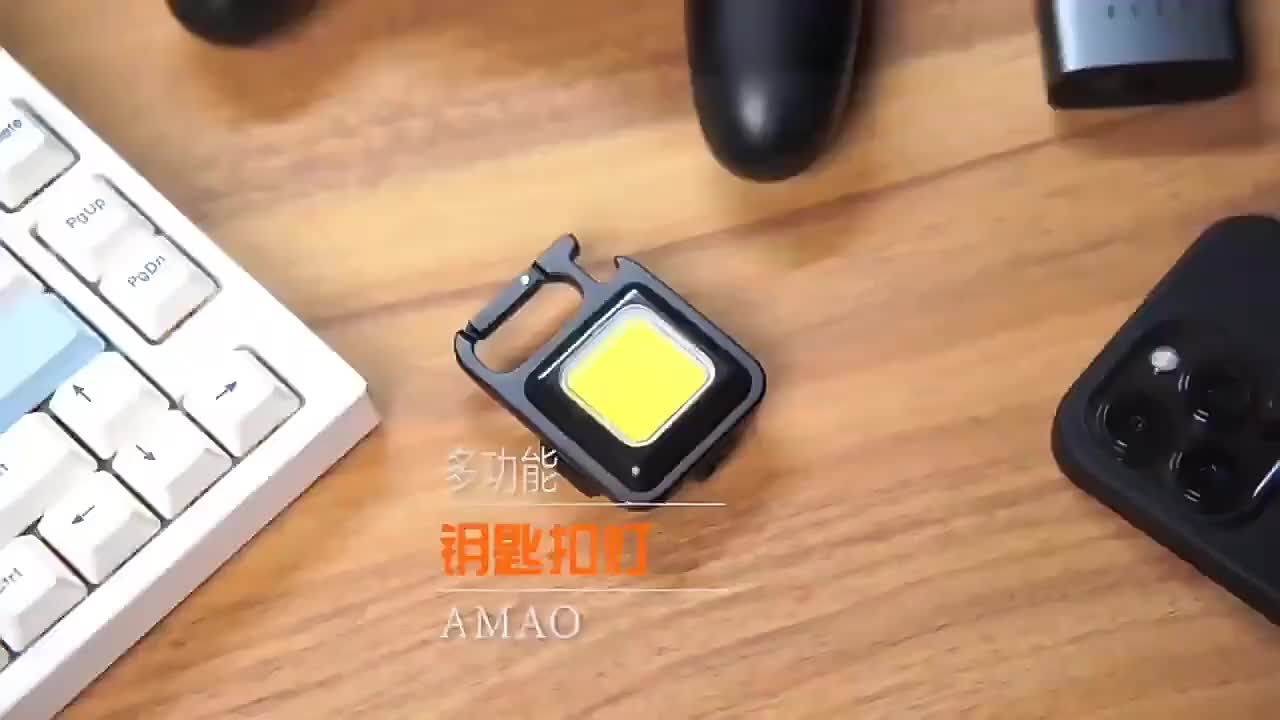 Lampu Tembak Magnet / Lampu Sorot gantung / Lampu Sorot Meja / MINI COB Karabiner Super Terang  / Keychain Light Gantungan Kunci / Portable lampu travel Mobil Usb