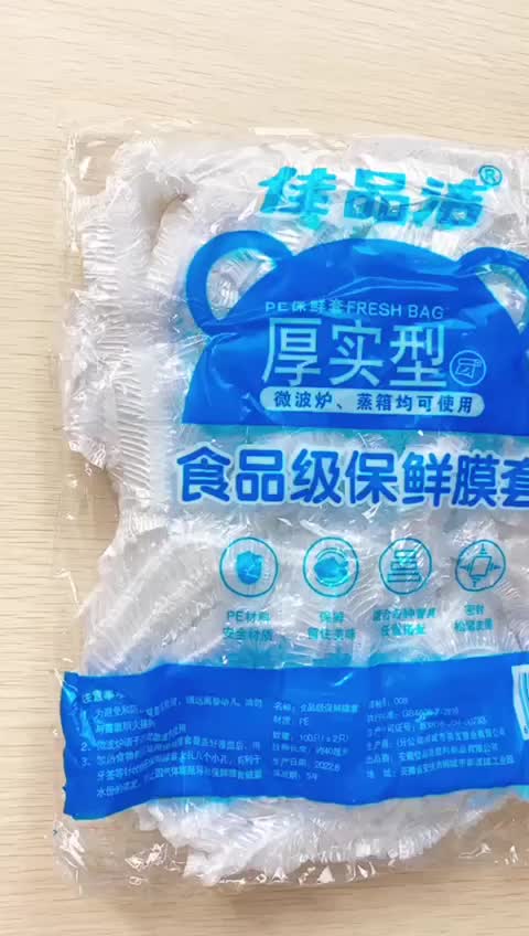 Plastik Penutup Makanan ada Karet isi 100 pcs Simpan Kulkas Cocok Semua Bentuk Piring Mangkuk 2954