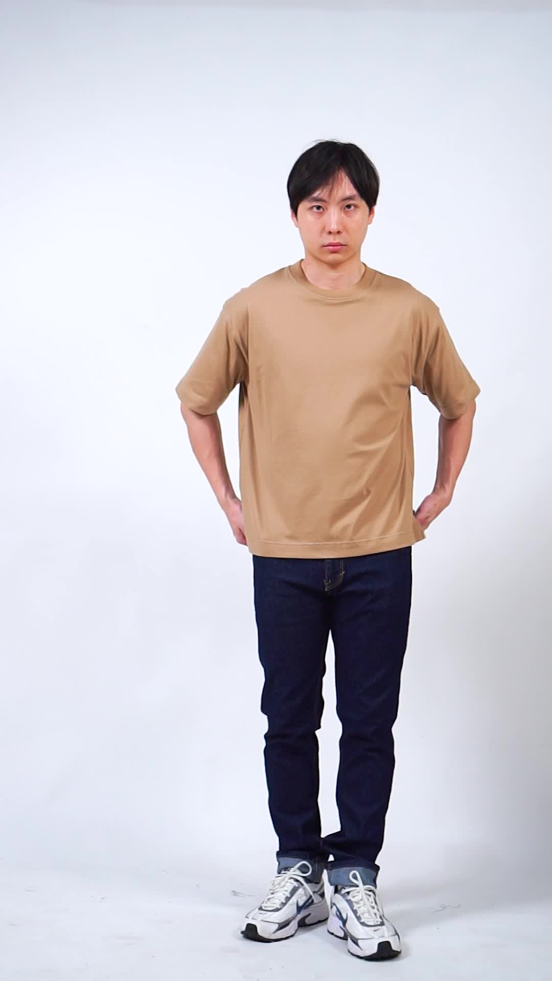 HUMANS BOXY FIT TEE KAOS OVERSIZE BAJU POLOS BOXY COTTON COMBED 20S PRIA WANITA