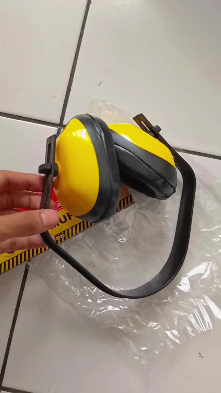 KENMASTER RF-013 Earmuff Protection - Penutup Telinga Ear Muff Hitam Kuning Plastik