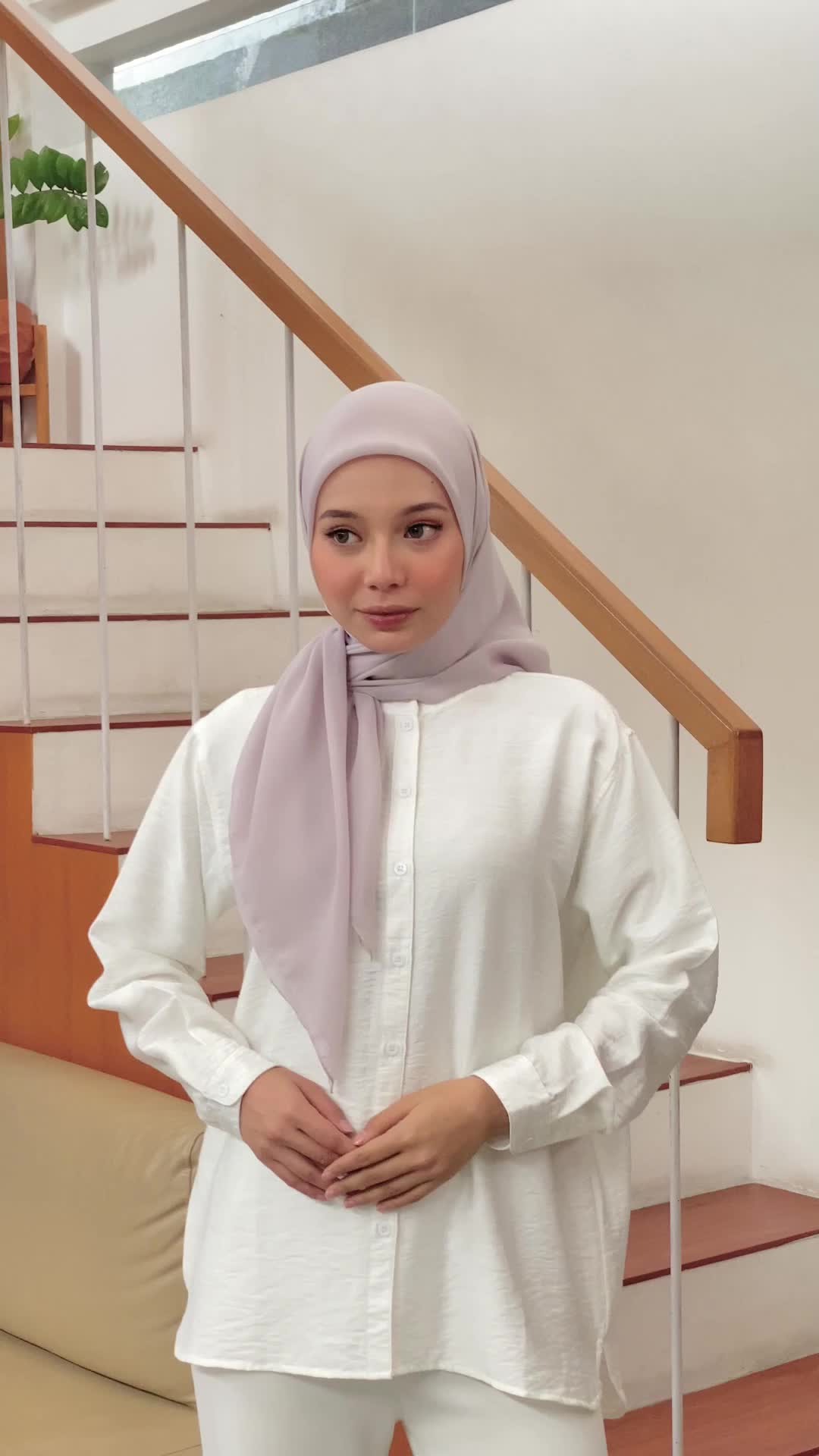 Shafa - Plain Square Hijab Polycotton Premium Segi Empat Wanita Muslim Kerudung Basic Lembut