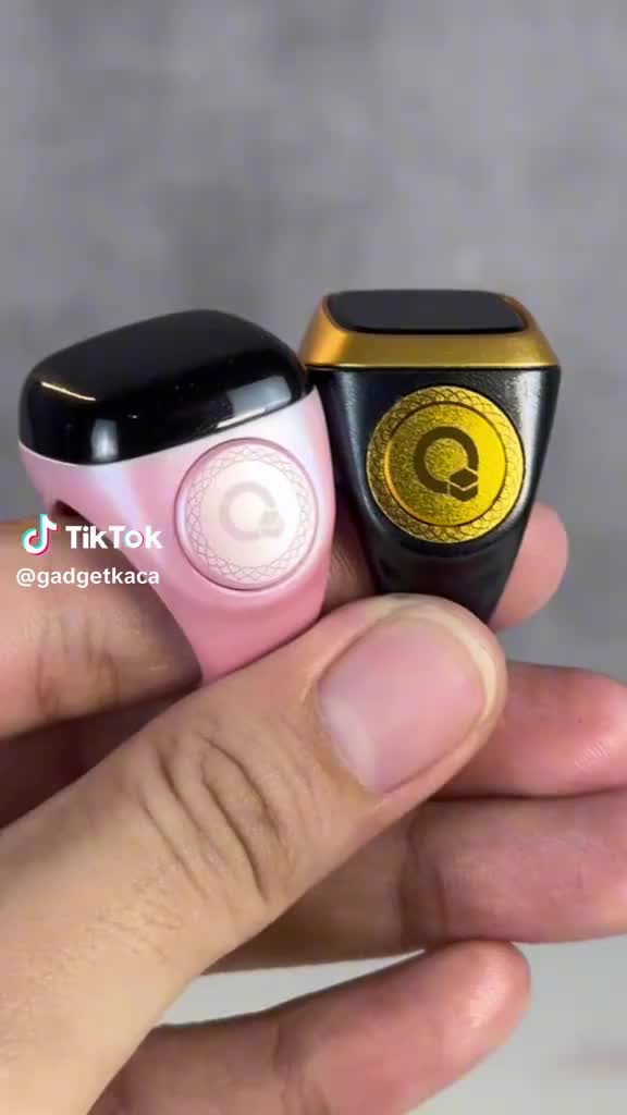 IQIBLA NOOR N01 Smart Ring Zikr Cincin Tasbih Digital Zikir Tasbeeh Counter OLED Display BT5.1