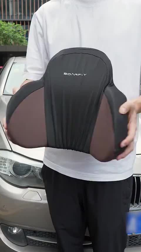 【Gratis Ongkir】SOARFLY Bantal Mobil Mewah Bantal Leher Punggung Super Lembut Sandaran Leher Punggung Big Memory Foam Kulit Premium Bantal Premium Bantal Leher Mobil Bantal Kursi Pinggang Mobil Bantal Leher Traveling