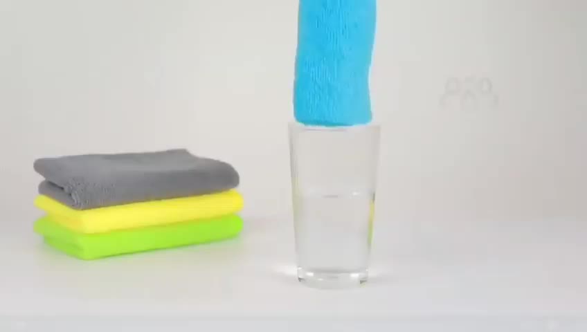 Kain Lap Microfiber 40x40cm 320gsm Premium Quality Cleaning Biru Hitam Hijau Kuning Merah Abuabu Coklat Orange