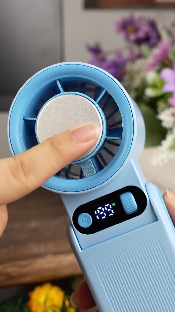 Jamay F16 – Versi Upgrade Baru 3in1 Kipas Angin Portable Turbo Cooling | Handheld / Meja / Leher Hijab | 6000mAh Kipas Portable Baterai Tahan Lama | 199 Level + Layar Digital | Pendingin Semikonduktor | Desain Lipat 90° | Cocok untuk Dalam & Luar Ruangan