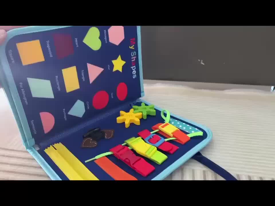 （COD）Mainan Montessori Papan Busyboard Untuk Perkembangan Sensorik Anak Training Pengembangan Kecakapan Hidup Basic Mainan Untuk Bayi Travel Toys Anak-Anak