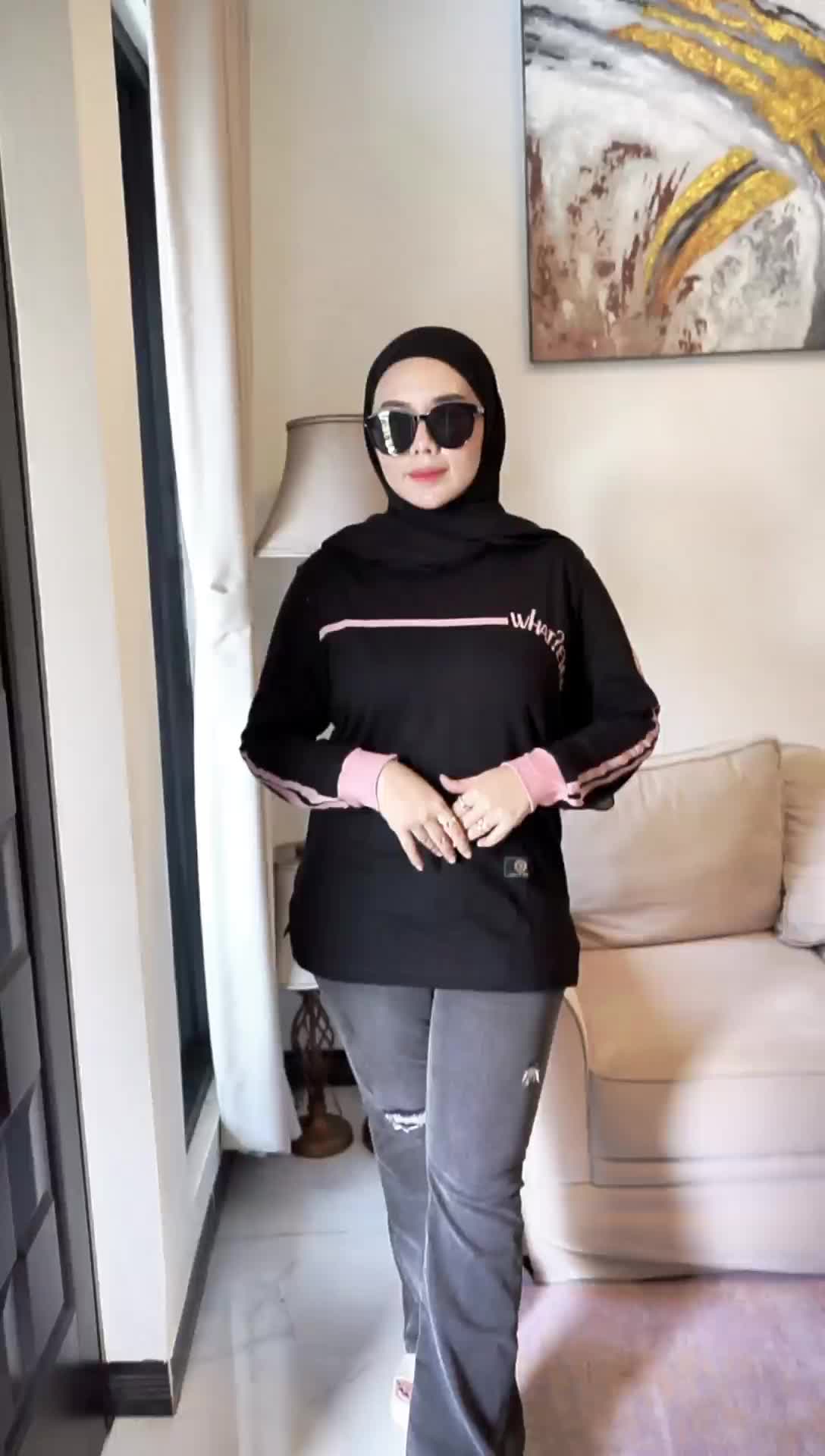 ilystore09 || Baju kaos atasan wanita kekinian motif what ever premium cotton combad 20s