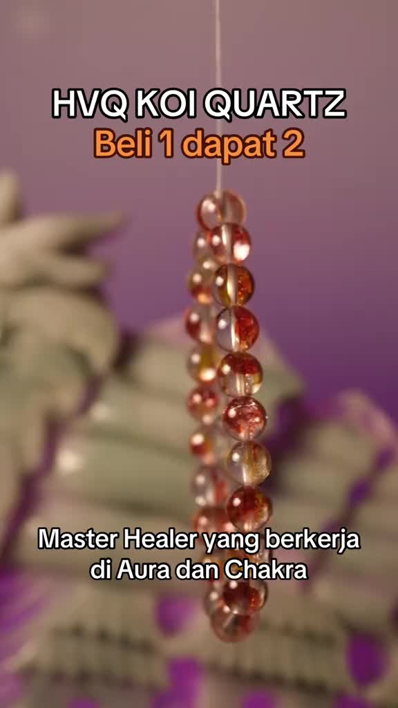 Gelang Koi Quartz Kristal hvq penyembuhan