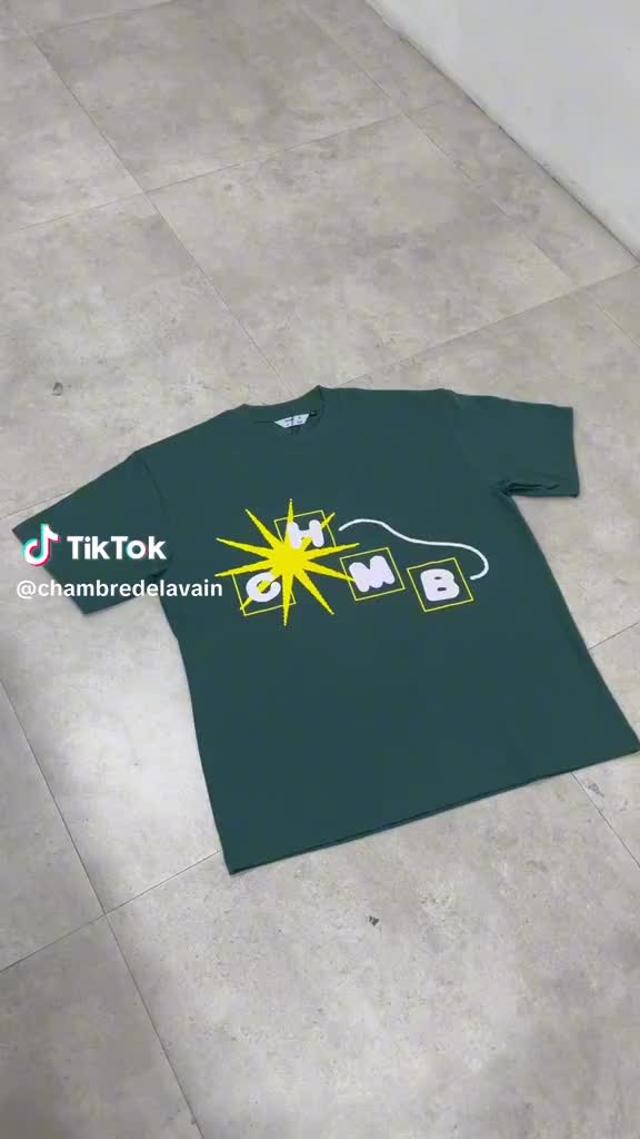 Oversized tee Chambredelavain - Pixels Green - M