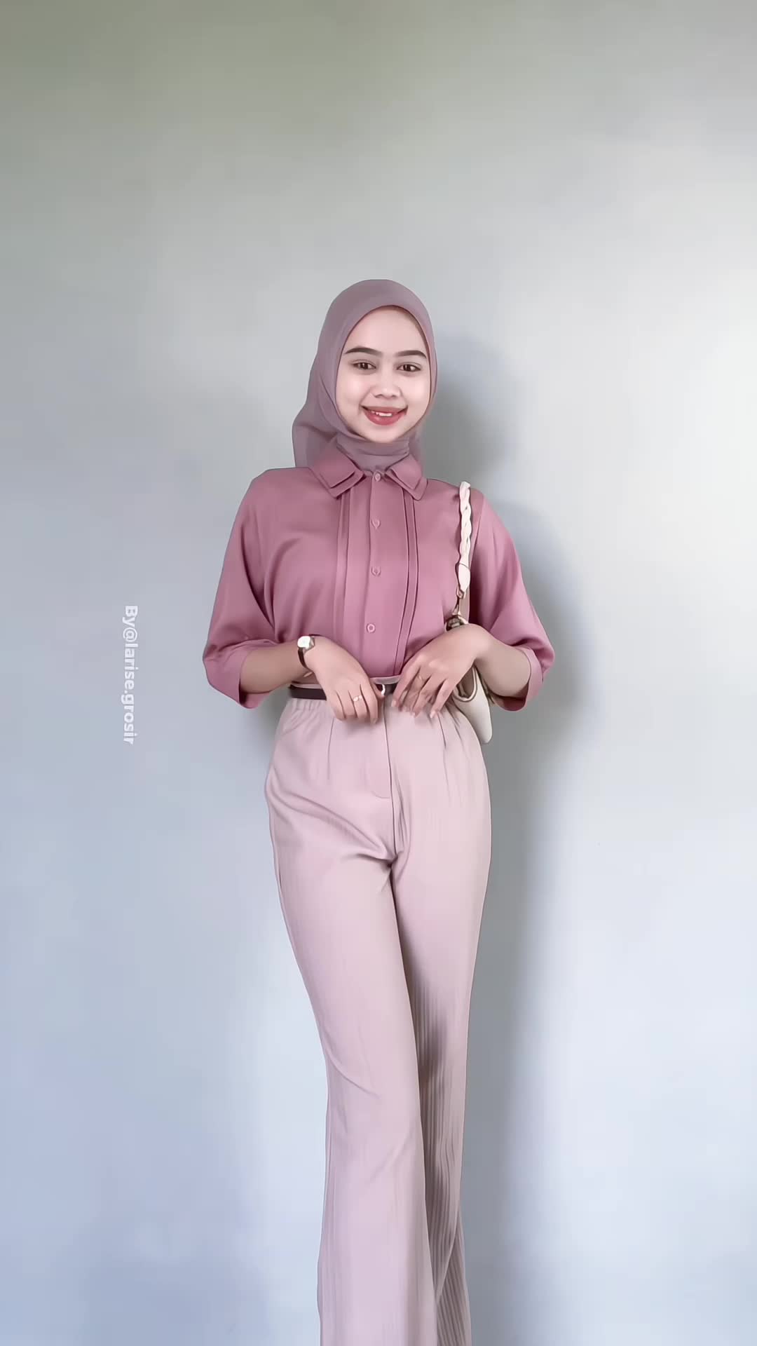 Minea Blouse Korean Style Baju Atasan Wanita Elegan Kemeja Crop Wanita Kerah Korea Kekinian