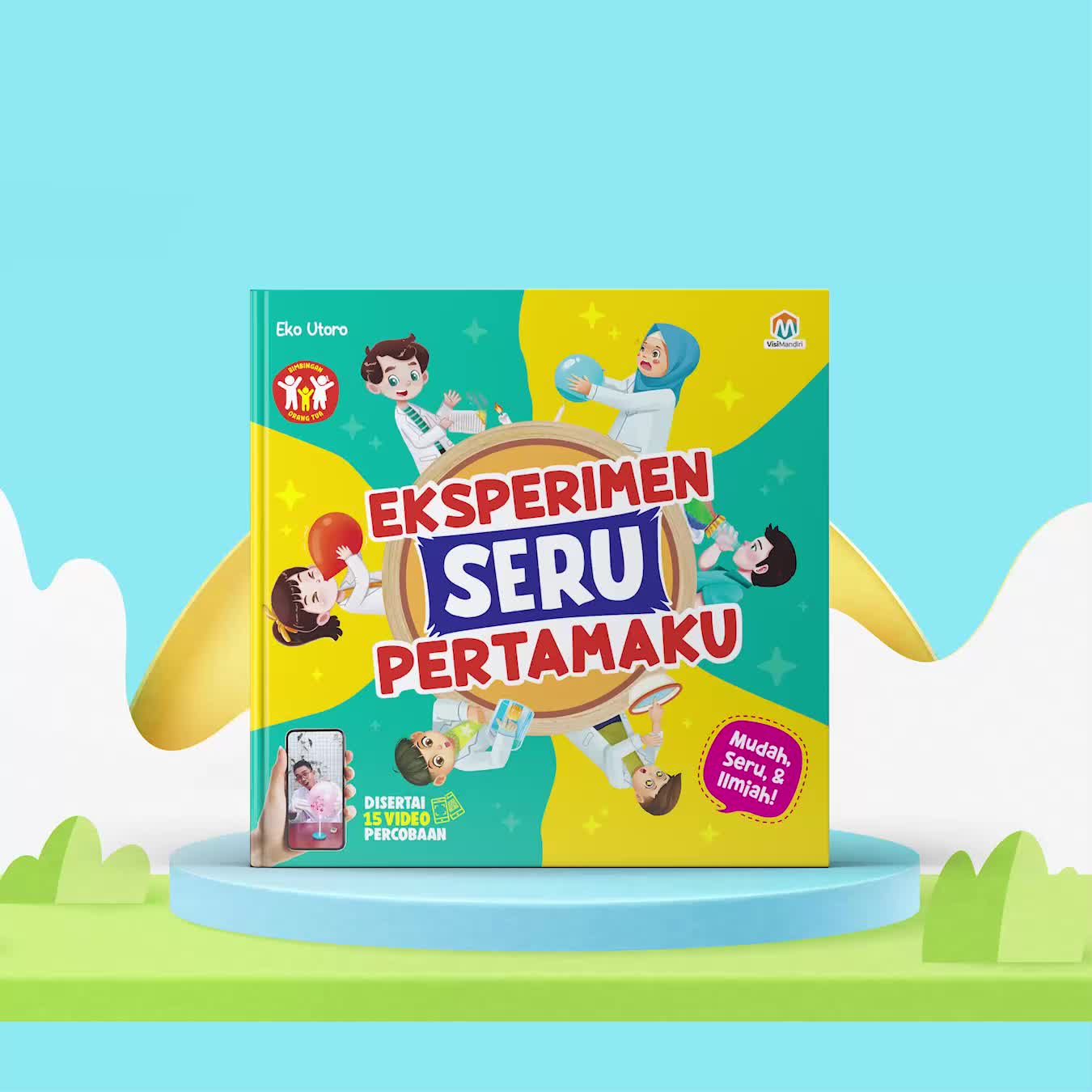 Ziyadbooks - Eksperimen Seru Pertamaku - Buku sains science anak sd tk bergambar 3 4 tahun Hardcover