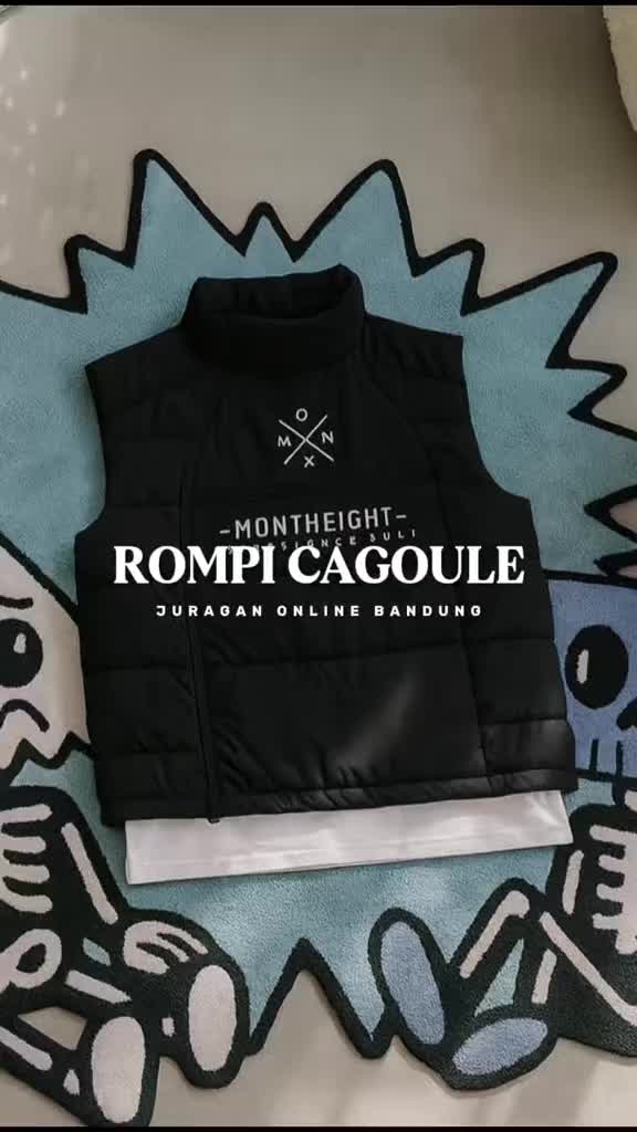 MONTHEIGHT TERBARU ROMPI CAGOULE PRIA OUTDOOR MOTOR CASUAL KEREN DISTRO M L XL XXL UKURAN JUMBO BAHAN TASLAN WP ZIPPER RESLETING SAKU DALAM QUILTING COCOK UNTUK BERKENDARA SEGALA MUSIM Tebal Hitam Parasut