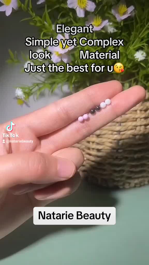 Anting Keramik Modern HM Model Harian Biomimetic Sehat Blue Harian Natarie Beauty Ceramic Earring Earstud Anti infeksi Elegant Gift Female Retro Casual Wanita cowok keren tindik telinga anting tusuk clover kecil anting  y2k