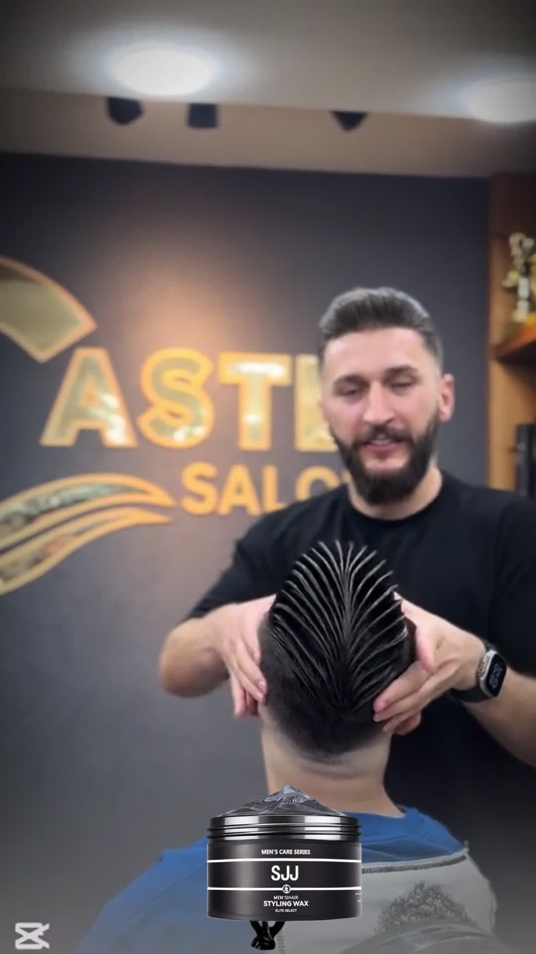 【Beli 1 Gratis 1】SJJ Wax Rambut WAX Natural Look Wangi Tahan Lama Untuk Rambut Tipis/Keriting Tahan Keringat Cara Gampang Dapetin Undercut Keren Mousse Pomade Sisir