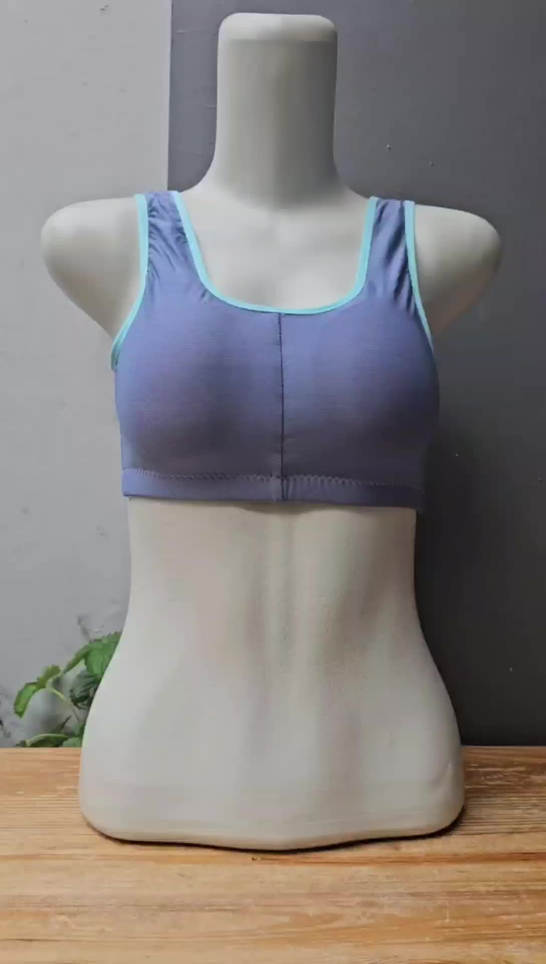 2 Pcs Berkualitas Bra Bh Mini set Miniset Busa Bisa Lepas Pasang Minul miniset sport olah raga Wanita Cewek dewasa remaja size M L XL XXL Katun Lembut Motif Tipis