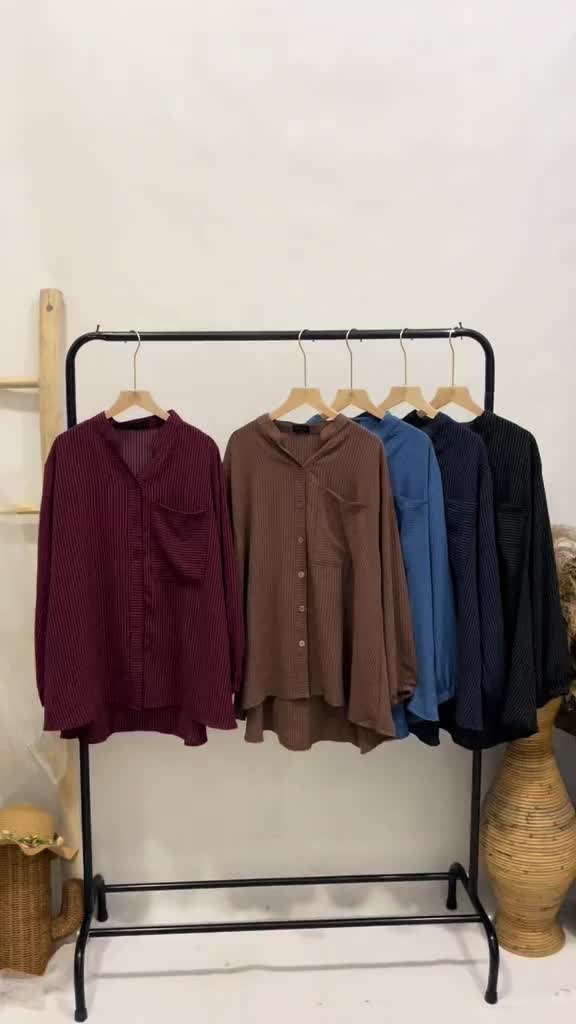jumbo Lily blouse crinkle ld 122 130 dan 140 cm