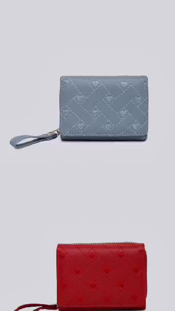 Dompet Wanita Aurora | DOMPET GENGGAM | Dompet Koin Bahan Kulit Sintetis Kartu Uang DOMPET WANITA LOVE Premium