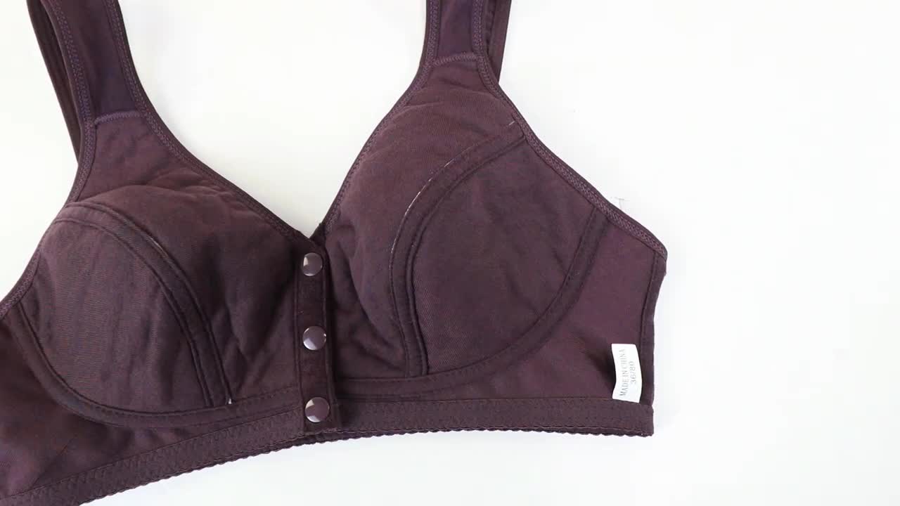 Bernapas Wanita Push Up Bh Tanpa Kawat Bra Seksi Kancing Pakain Dalam Seamless Bra Dewasa Lingeie Lembut Kapas Rompi Depan Underwear