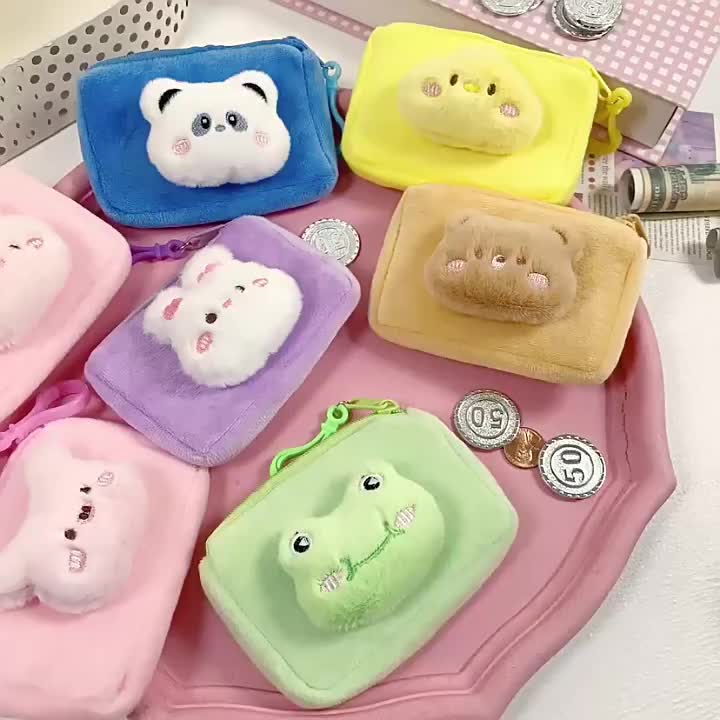 Dompet Bulu Kekinian Boneka Karakter Binatang 3D Premium Quaility