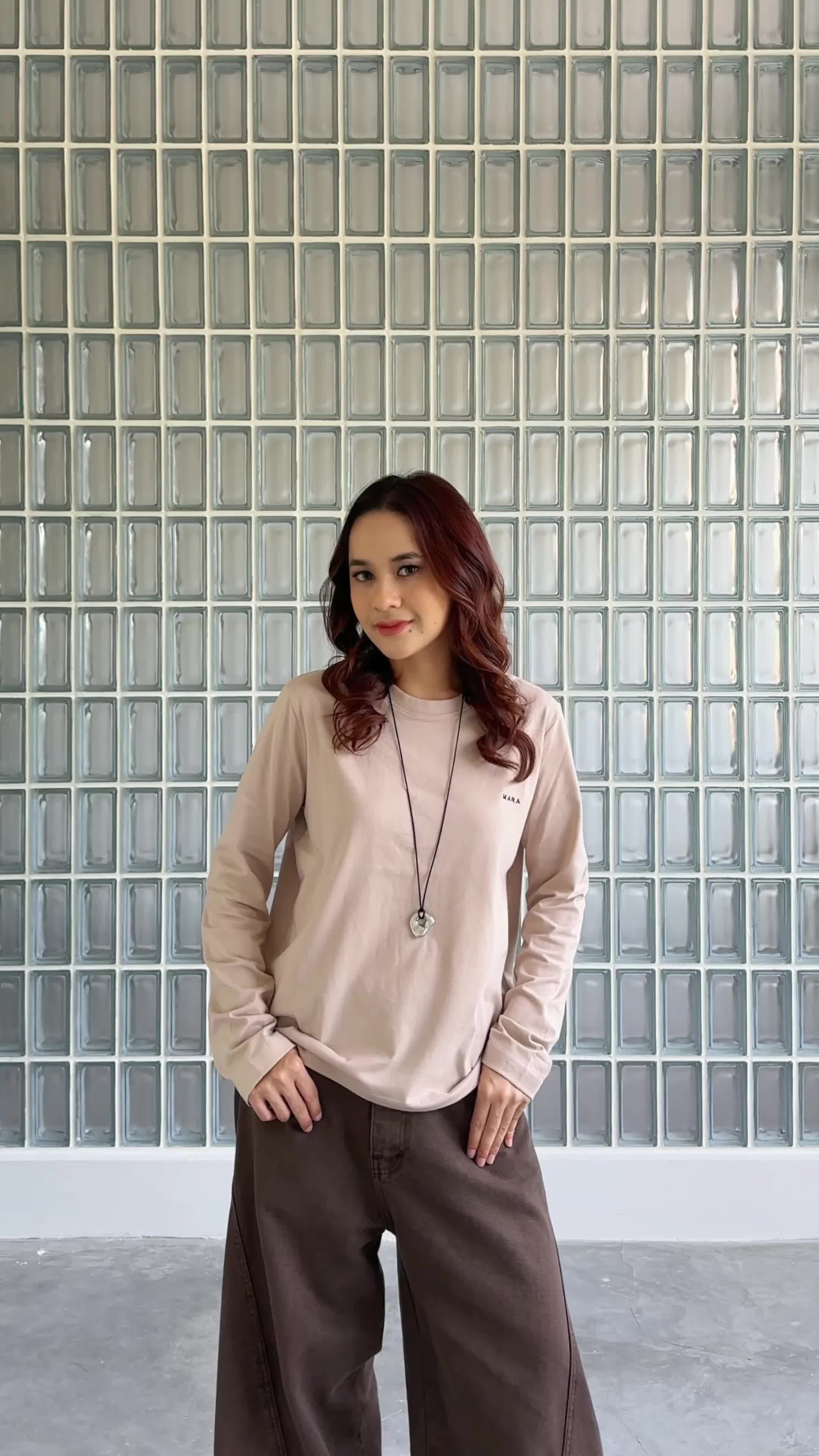 MARA OFFICIAL - Uri Top [Kaos Wanita Lengan Panjang]