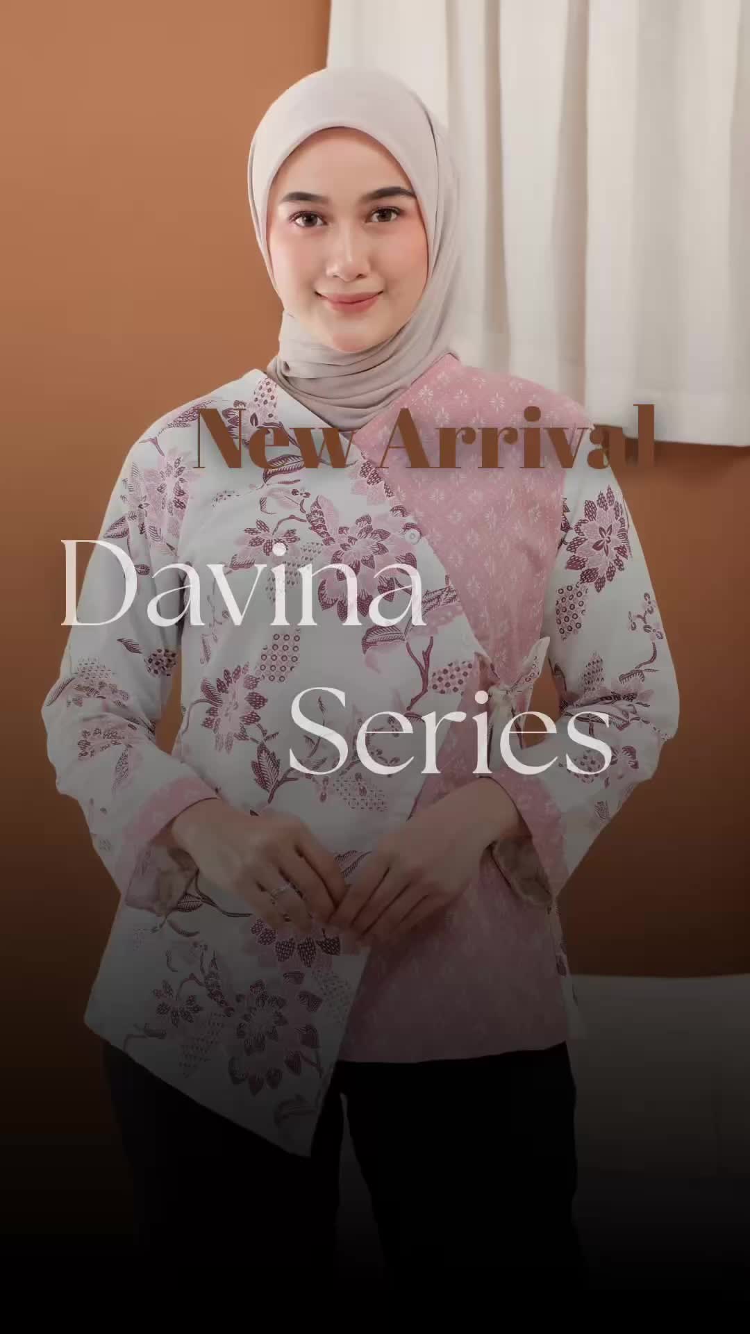 BATIK.KU Batik Kerja Wanita Modern Lengan Panjang Motif Davina Atasan Wanita Kantor Formal Terbaru
