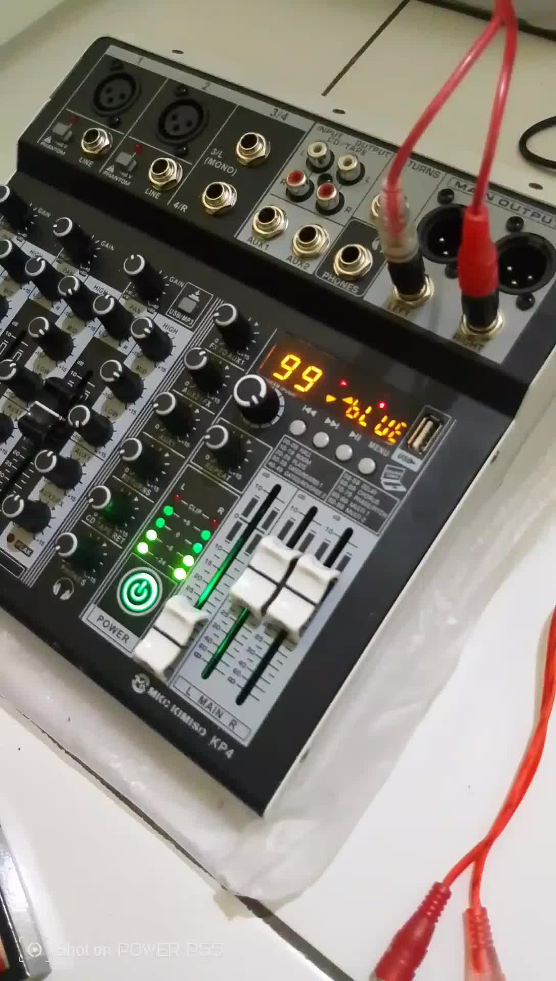 mixer audio 4 channel kimiso KP4 blutut effect 99dsp