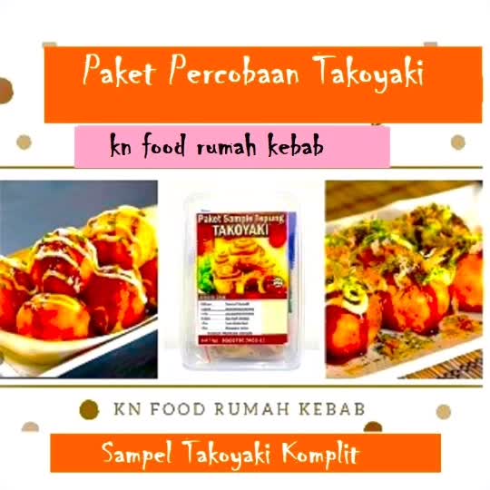 Paket Premix Takoyaki Komplit (tepung, saus dan katsuobushi)