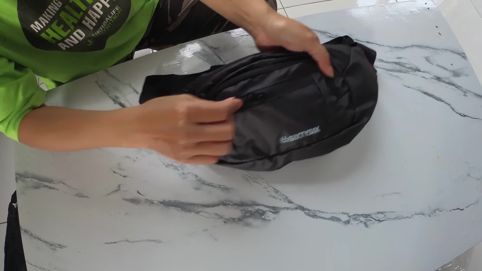 Tas Selempang Pria Dan Wanita Murah Tahan Air Realpict Pinggang