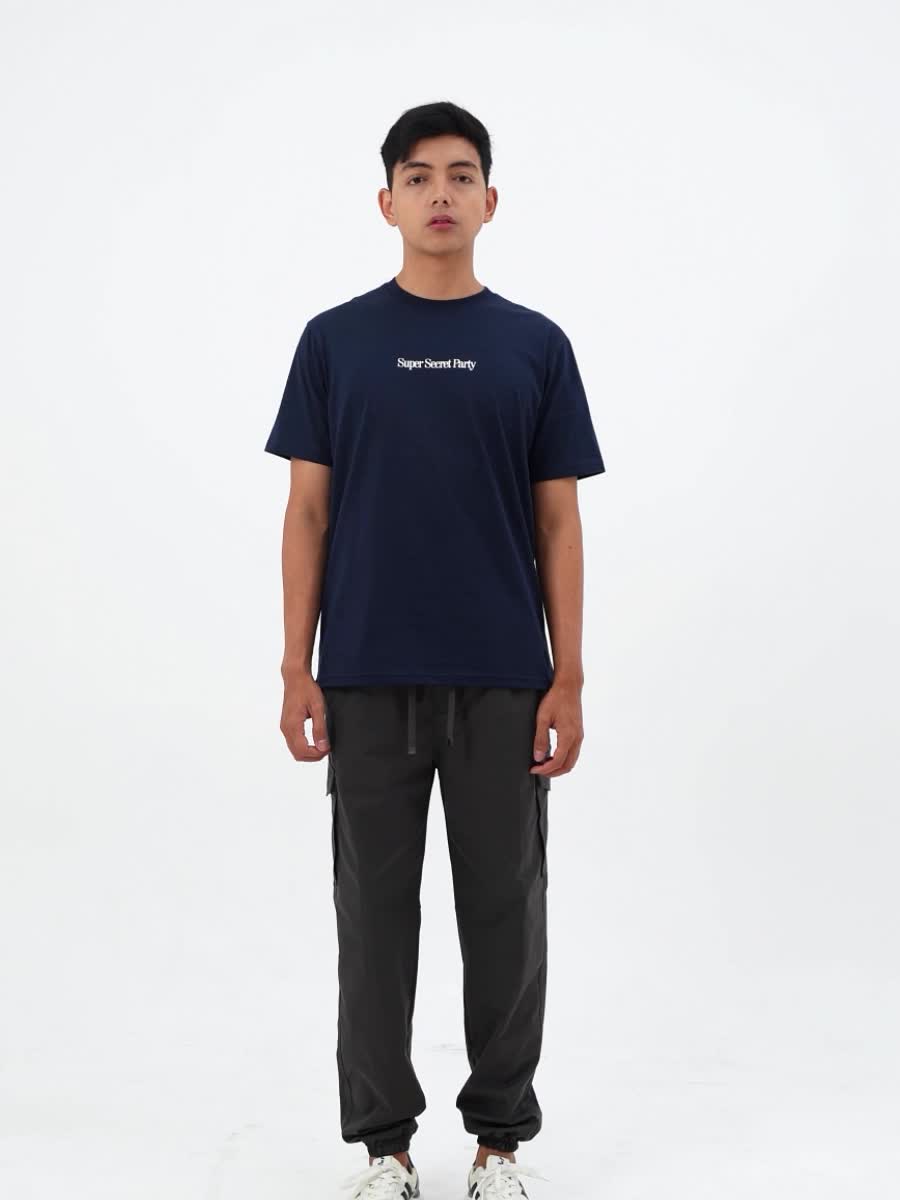 3Second Kaos Pria Lengan Pendek Regular Fit Katun Brad OL-C291224