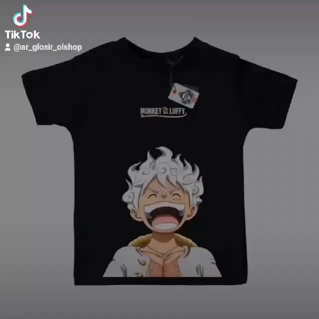 Baju Kaos Anak Remaja Tanggung One Piece Gear 5, Motif, 6-14 Tahun - Fashion