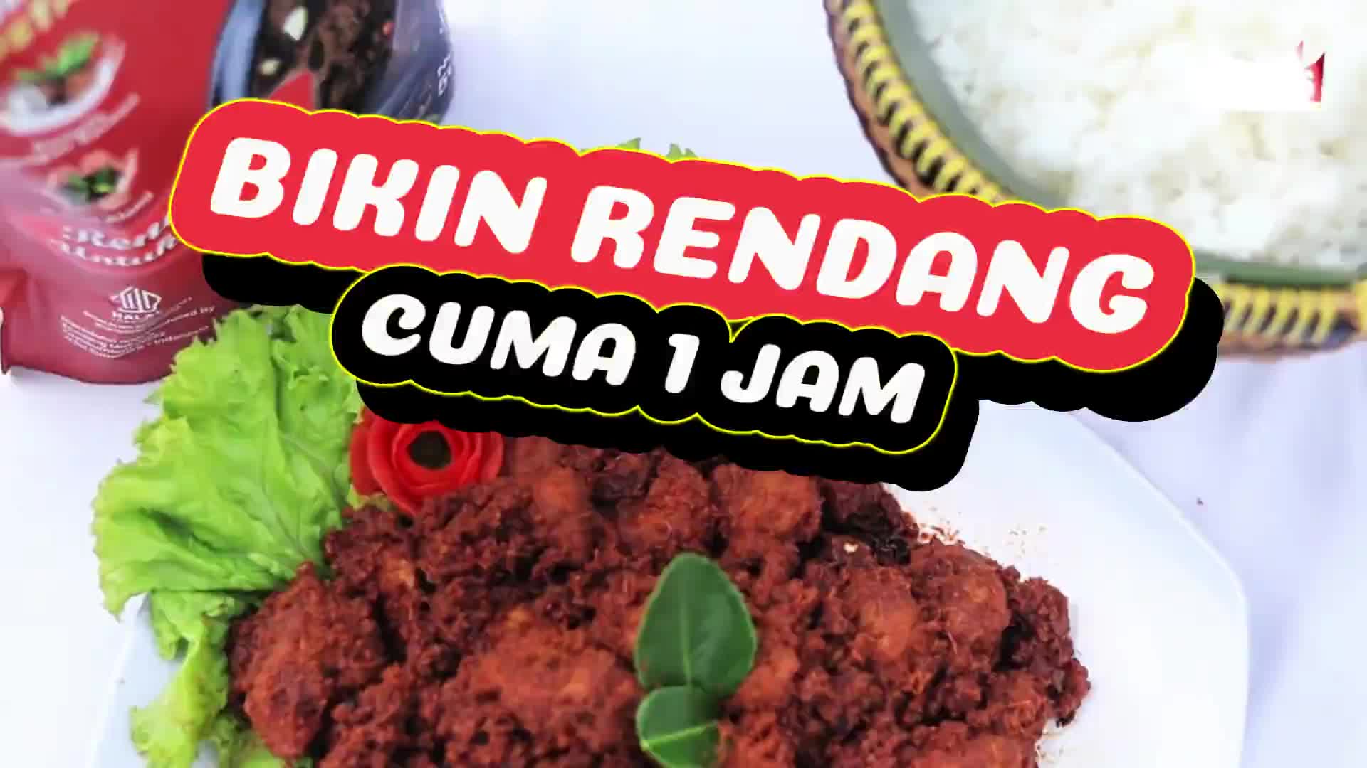 Bumbu Rendang Instan  (250)gr Mak Yus praktis
