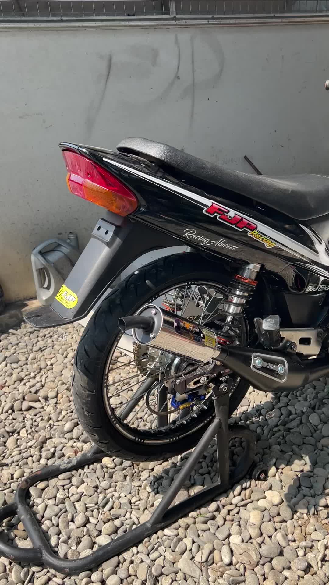 Knalpot Standar Racing Fiz R Suara Garing FJP RACING EXHAUST