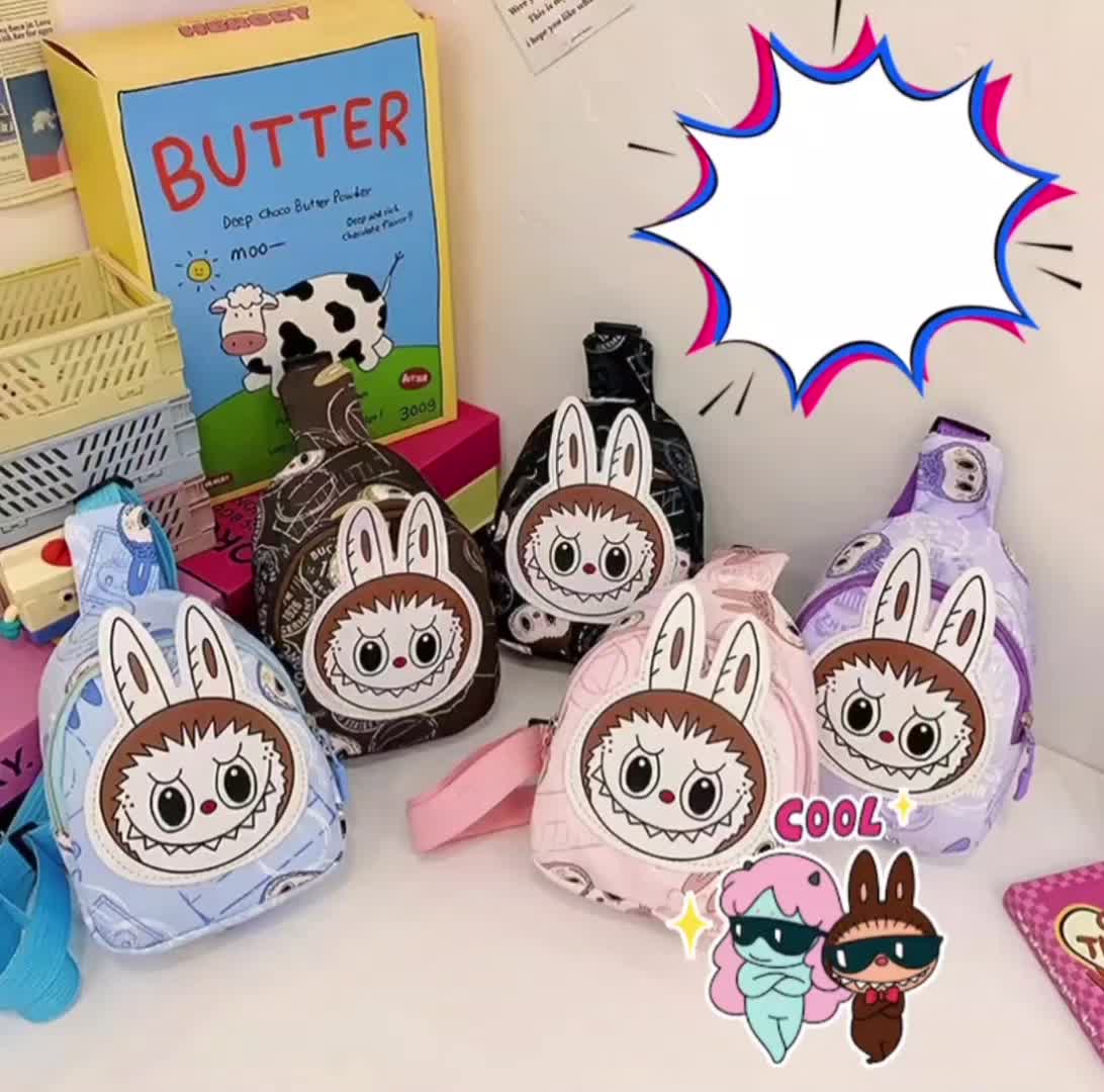 TAS SELEMPANG ANAK MOTIF LABUBU / SLING BAG ANAK MOTIF LABUBU Fashion