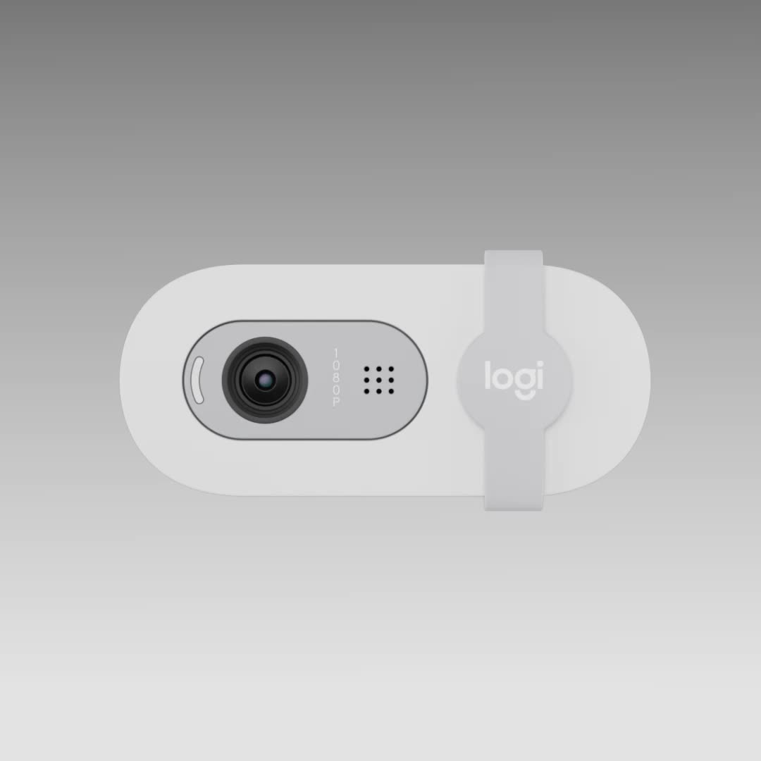 Logitech Brio 100 Webcam Full HD Shutter Privacy & Built-in Microphone