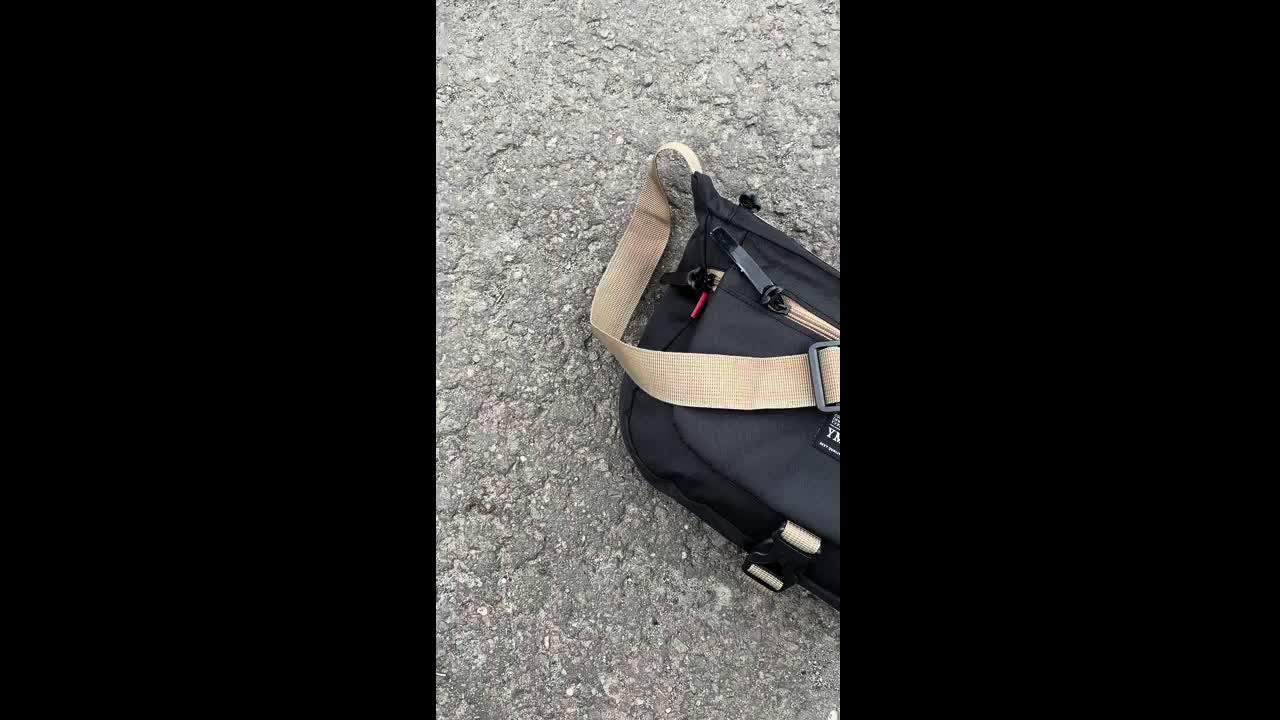 Tas Slempang YMG Cordura Harita Pria Wanita - Hitam Selempang sling bag besar