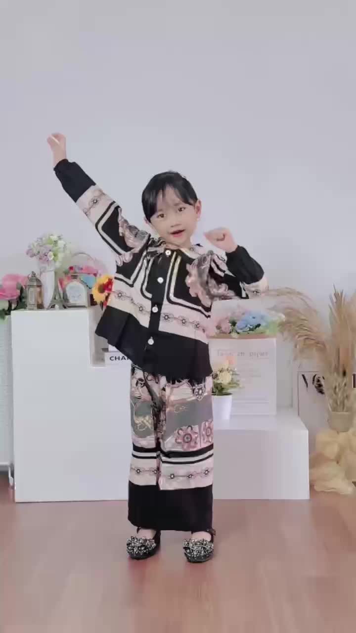 Stelan Baju Dan Celana Rayon  Anak Perempuan Terbaru Usia 3 Sampai 9 Tahun