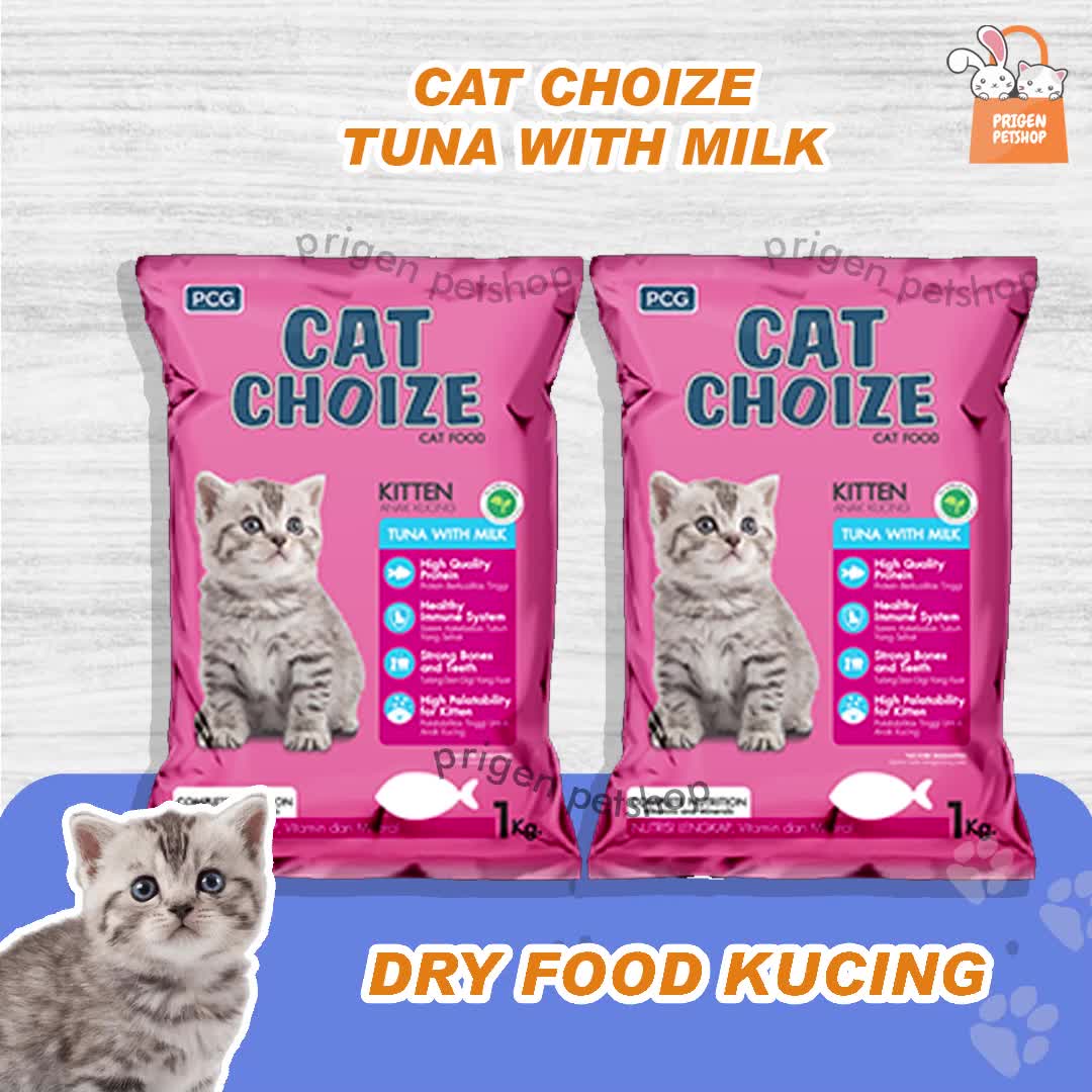 Cat Choize Tuna With Milk Chicken 1KG - Makanan Kucing Kering - Pakan Kucing