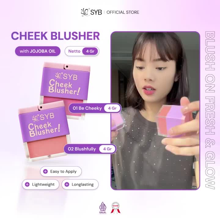 NEW SYB CHEEK BLUSHER【Blush On Fresh and Glow】 || NEW NETTO 5,5GR