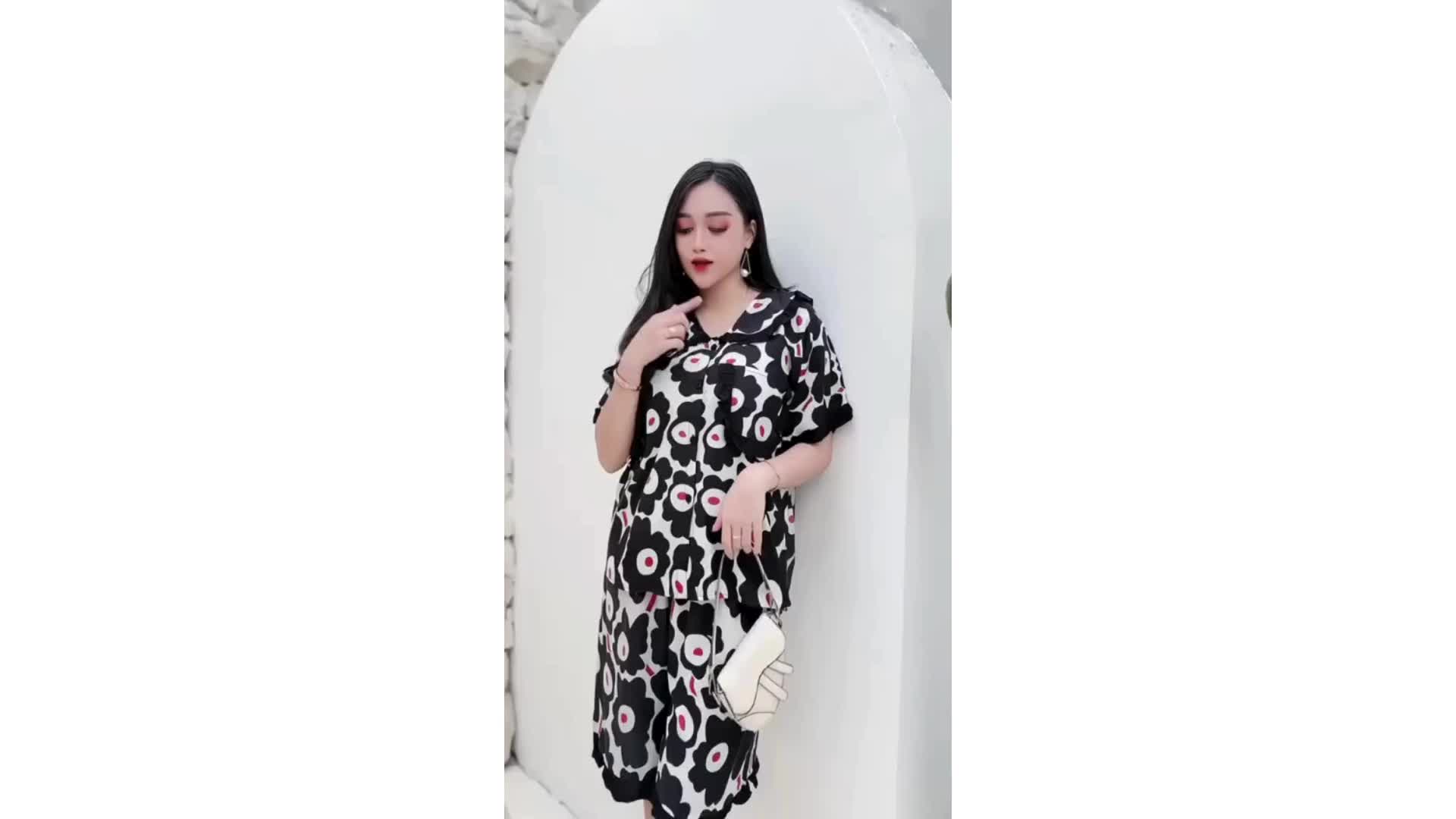 SEFIA SET - Setelan Wanita Rayon Adem Pendek Motif Terbaru
