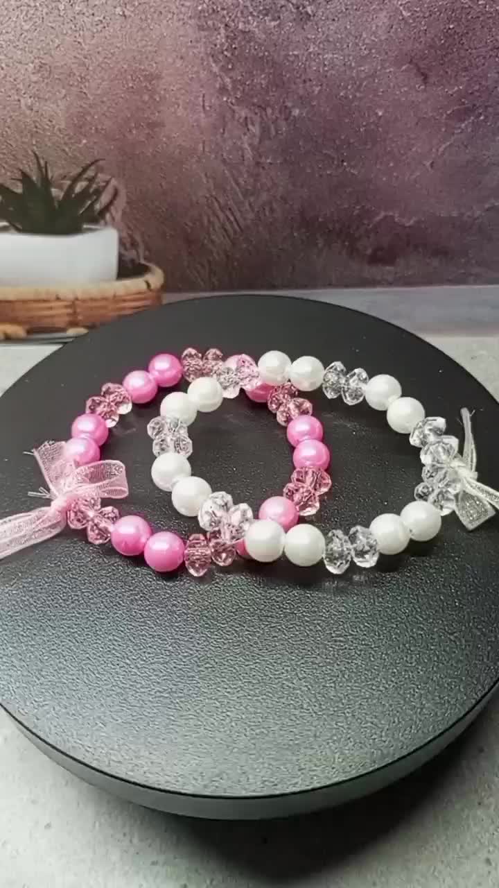 gelang manik mutiara pita 12pcs gelang tangan