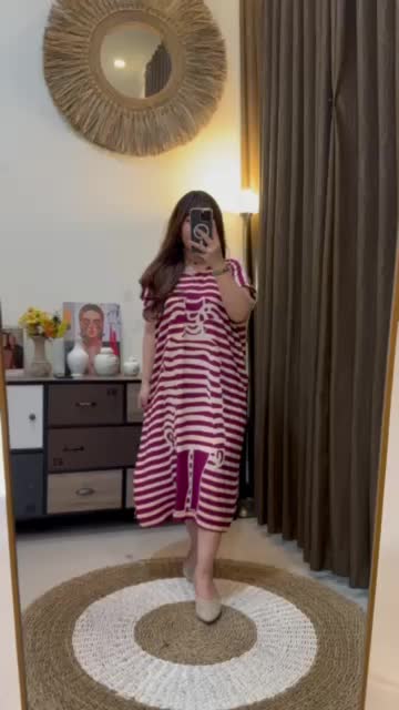 Daster Wanita Lowo Rayon Pastel Nona Busui Bumil