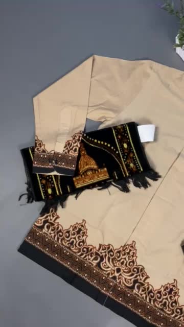 Setelan Sarung Batik Motif Tumpal Moca Baju Koko Pria Legan Panjang Baju Koko muslim Koko Batik Pria Dewasa