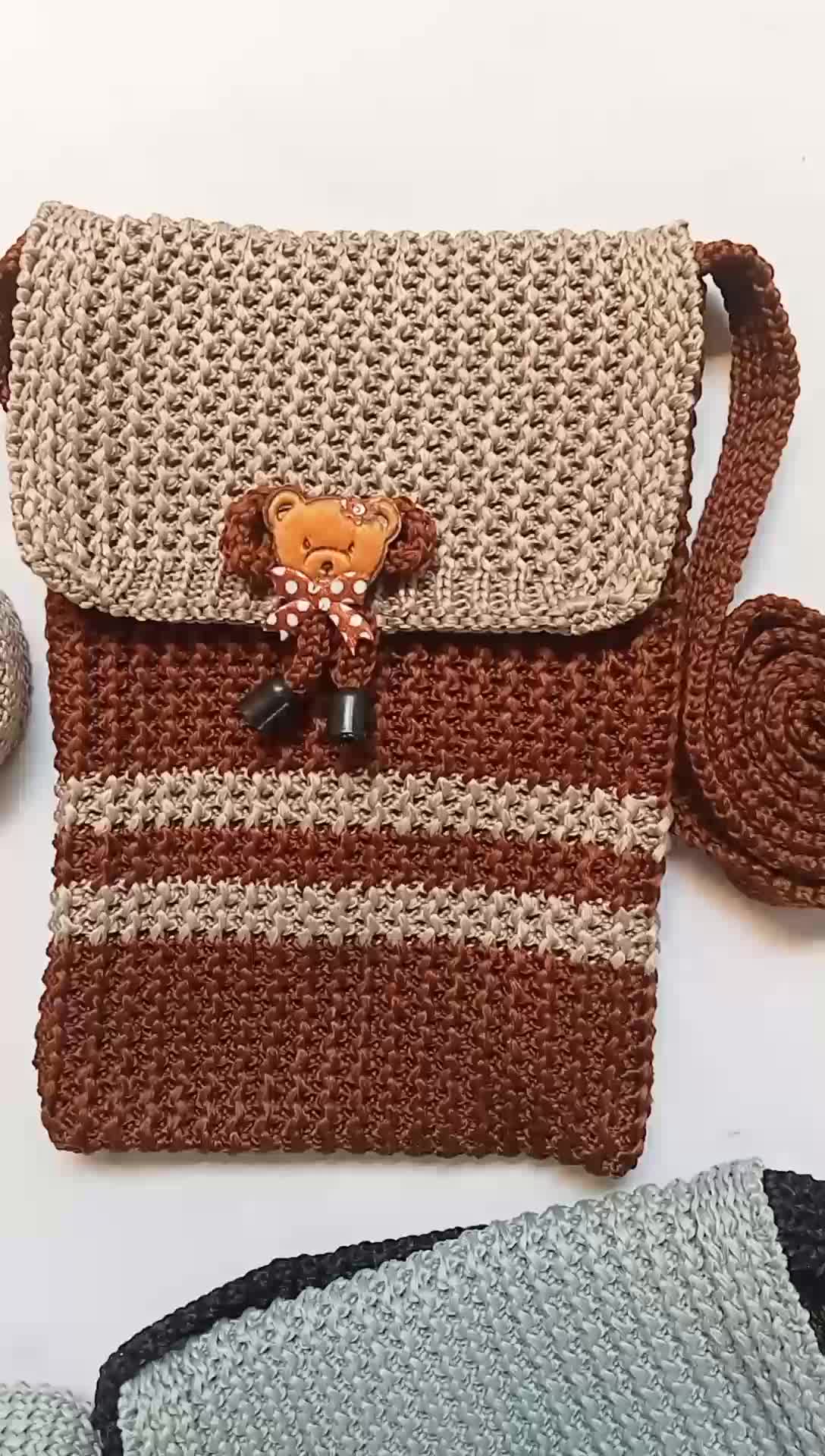 TAS HP RAJUT SELEMPANG WANITA MODEL TERBARU MADE IN BANDUNG