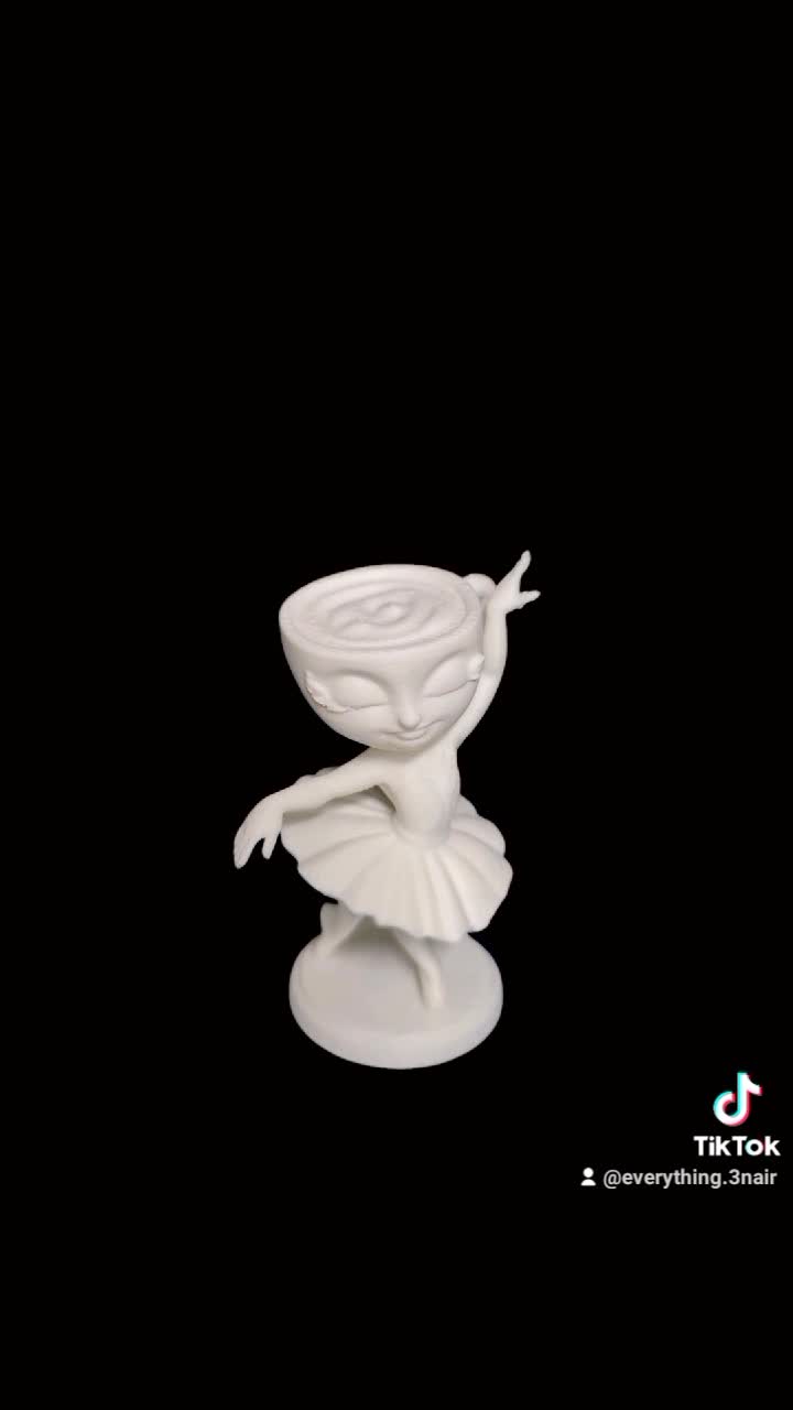 Action Figure Gantungan kunci "Ballerina Capucina" Putih Ganci Elegan Hadiah
